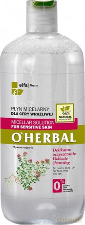 Elfa Pharm O'Herbal Płyn micelarny dla cery wrażliwej Tymianek 500 ml