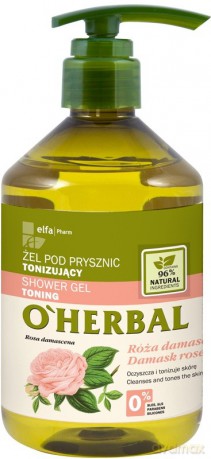 Elfa Pharm O'Herbal Żel pod prysznic tonizujący Róża Damasceńska 500 ml