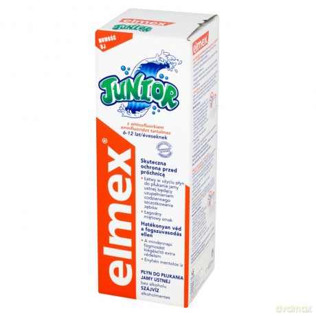 Elmex Junior Płyn do płukania jamy ustnej dla dzieci 6 - 12 lat 400 ml