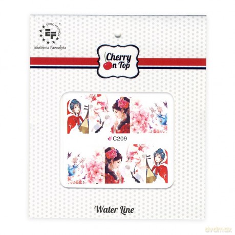 Euro Fashion Naklejki wodne Cherry On Top C209 1szt