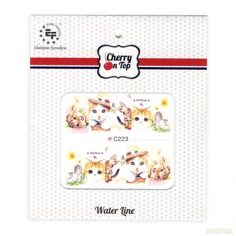 Euro Fashion Naklejki wodne Cherry On Top C223 1szt