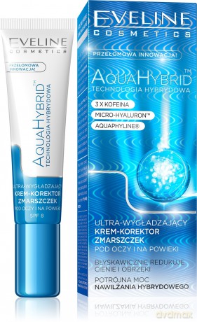 Eveline Aqua Hybrid Krem - korektor zmarszczek pod oczy 15 ml
