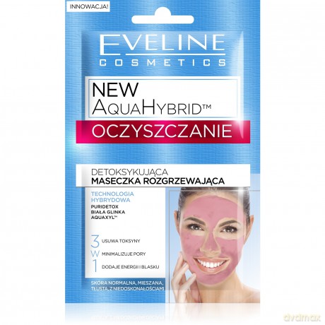Eveline Aqua Hybrid Oczyszczanie Maseczka detoksykująca rozgrzewająca - saszetka 2x5 ml