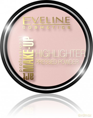 Eveline Art Professional Make - up Puder prasowany rozświetlający nr 54 Rose 1szt