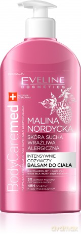 Eveline Body Care Med Balsam do ciała odżywczy Malina Nordycka 350 ml