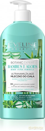 Eveline Botanic Expert Ultranawilżające Mleczko do ciała Bambus i Aloes 350 ml