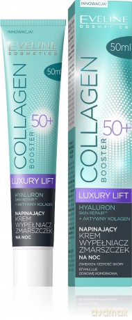 Eveline Collagen Booster 50 + Krem napinający na noc 50 ml