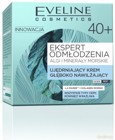 Eveline Ekspert Odmłodzenia 40+ Krem ujędrniający głęboko nawilżający na dzień i noc 50 ml
