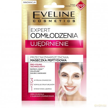 Eveline Ekspert Odmłodzenia Ujędrnienie Maseczka przeciwzmarszczkowa peptydowa - saszetka 2x5 ml