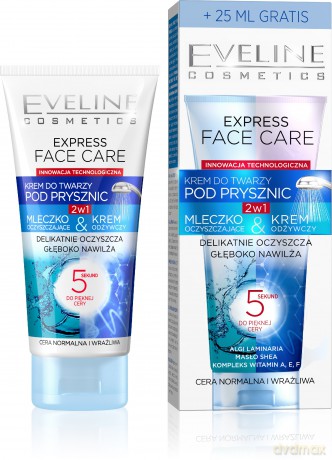 Eveline Express Face Care Krem do twarzy pod prysznic 2w1 cera normalna i wrażliwa 100 ml
