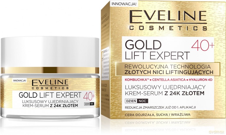 Eveline Gold Lift Expert 40+ Krem - serum ujędrniający na dzień i noc 50 ml