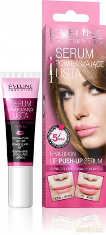Eveline Hyaluron Lip Serum powiększające usta Push - Up 12ml