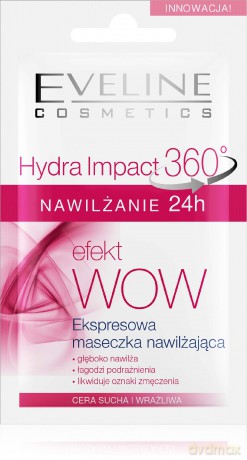 Eveline Hydra Impact 360 Nawilżanie 24h Maseczka z efektem WOW! 7ml