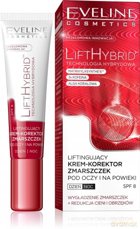Eveline Lift Hybrid Krem - korektor zmarszczek liftingujący pod oczy i na powieki 15 ml