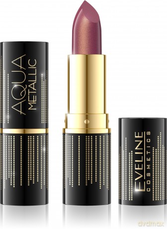 Eveline Metaliczna pomadka do ust Aqua Metallic nr 803 Cherry Gold