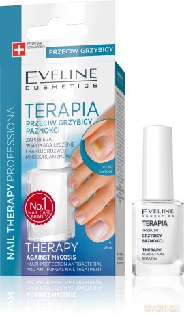 Eveline Nail Therapy Lakier Terapia przeciw grzybicy paznokci stóp 12ml
