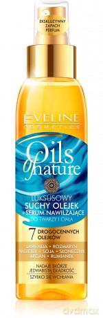 Eveline Oils of Nature Olejek suchy - Serum nawilżające do twarzy i ciała 125 ml