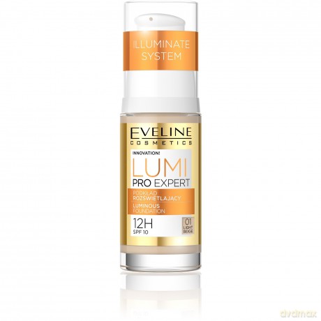 Eveline Podkład rozświetlający Lumi Pro Expert nr 01 Light Beige 30 ml
