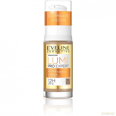 Eveline Podkład rozświetlający Lumi Pro Expert nr 04 Peach Beige 30 ml