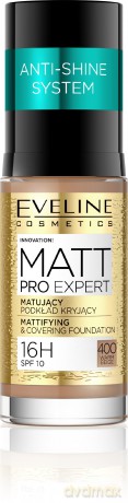 Eveline Pro Expert Matt Podkład kryjąco - matujący nr 400 Warm Beige 30 ml