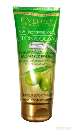 Eveline Salon De La France Luksusowy multi - odżywczy balsam pod prysznic Zielona Oliwka 200 ml
