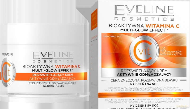 Eveline Vit C Krem rozświetlający aktywnie odmładzający na dzień i noc 50 ml