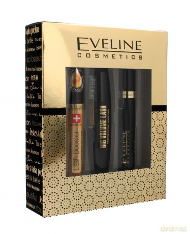 Eveline Zestaw prezentowy (tusz Big Volume Lash 10 ml + korektor do brwi 5w1 + serum do rzęs 10 ml)