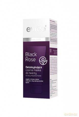 Evree Black Rose Maska do twarzy detoksykująca czarna 75 ml