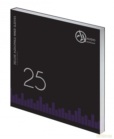 Audio Anatomy: 25 Creme Lp - 12 Inch Inner Sleeves Audiophile Deluxe Poly-Lined Double Center Hole