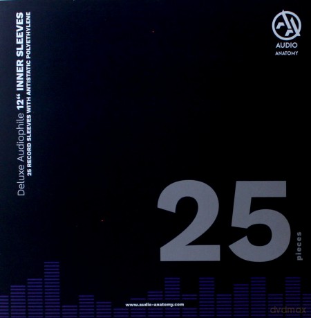 Audio Anatomy: 25 Creme Lp - 12 Inch Inner Sleeves Audiophile Deluxe Poly-Lined Double Center Hole
