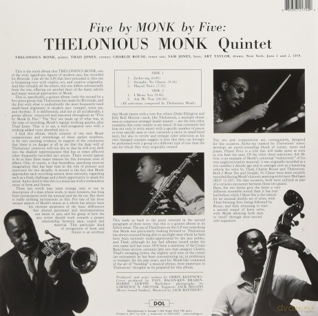 Thelonious Monk: 5 By 5 By Monk [Winyl]