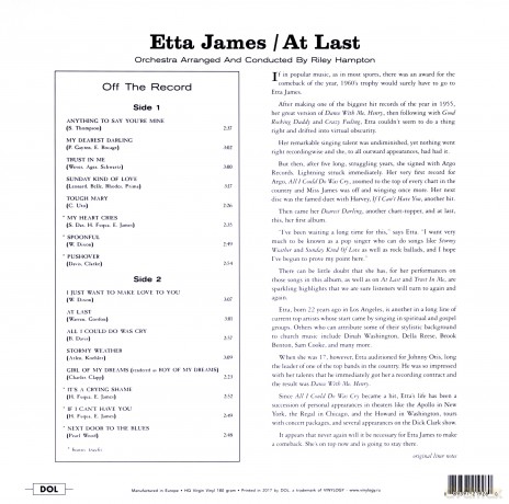Etta James: At Last! [Winyl]