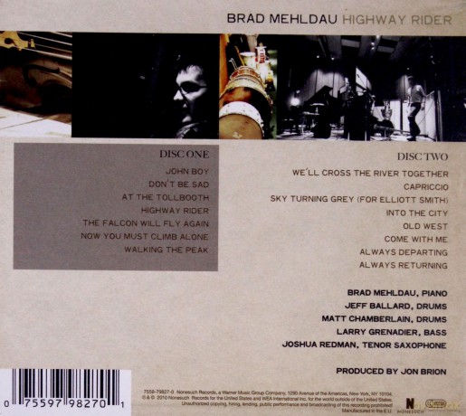 Brad Mehldau: Highway Rider (digipack) [2CD]
