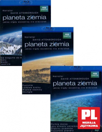 Planeta Ziemia 1+2+3 odcinki 1-13 Pakiet (BBC) [3Blu-Ray]