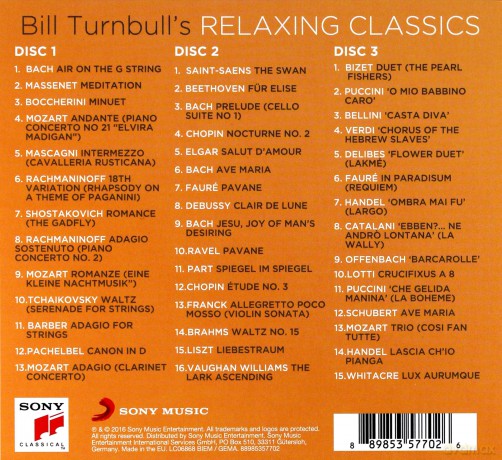 Bill Turnbulls Relaxing Classics [3CD]