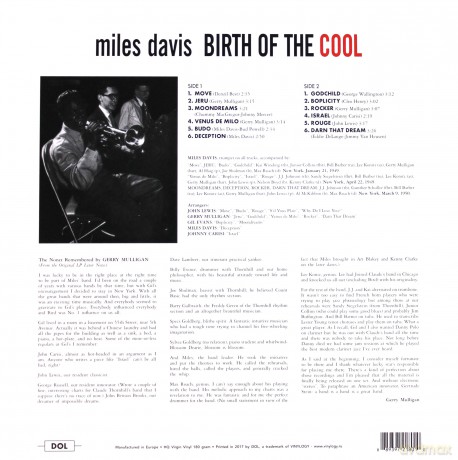 Miles Davis: Birth Of The Cool [Winyl]