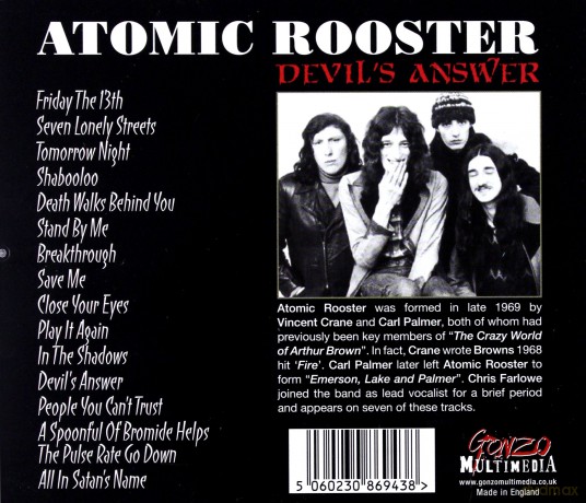 Atomic Rooster: Devils Answer [CD]