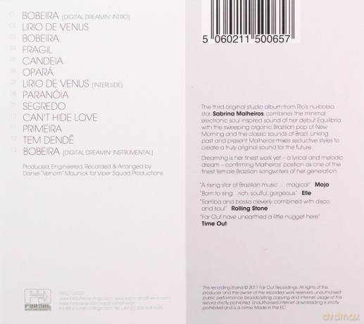 Sabrina Malheiros: Dreaming [CD]