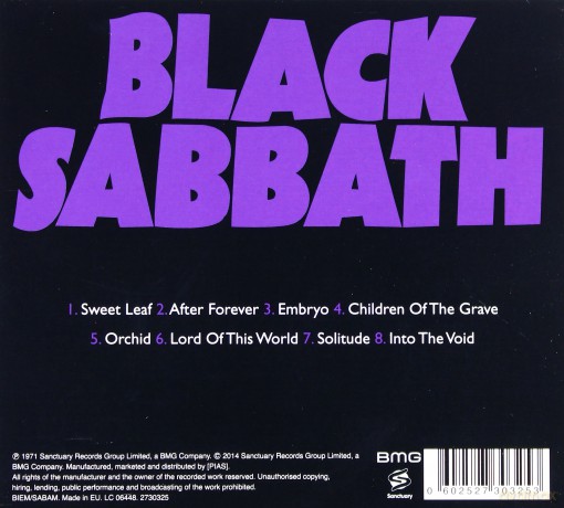 Black Sabbath: Master Of Reality (Digipack) [CD]