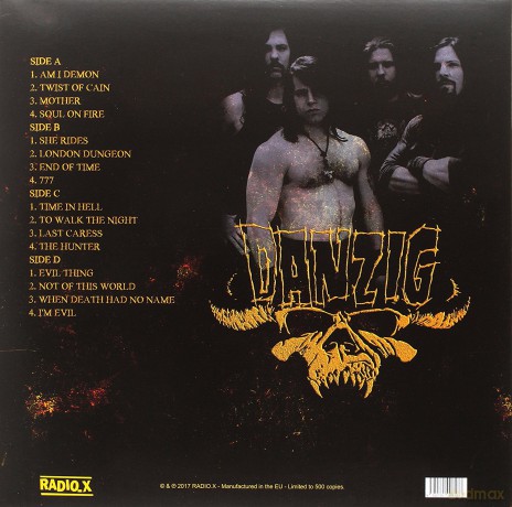 Danzig: From Beyond Live At The Palace Hollywood July 7Th 1989 Knac Fm Broadcast [2xWinyl]