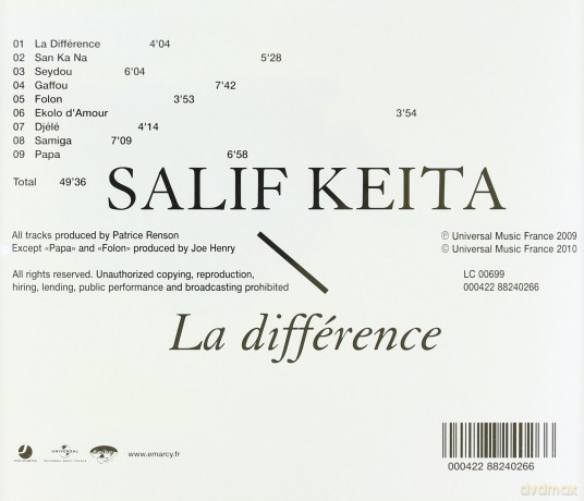 Salif Keita: La Difference [CD]