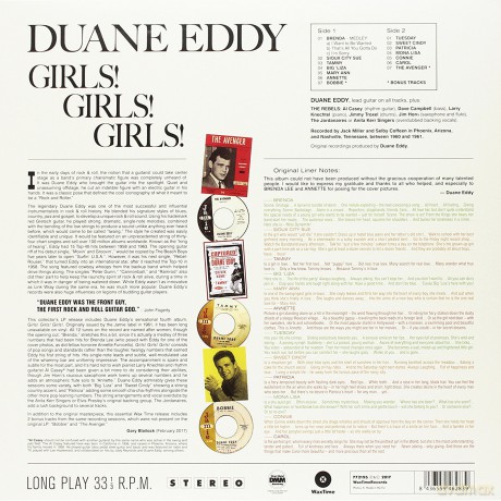 Duane Eddy: Girls! Girls! Girls! + 2 Bonus Tracks [Winyl]