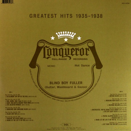 Blind Boy Fuller: Greatest Hits 1935-1938 [Winyl]