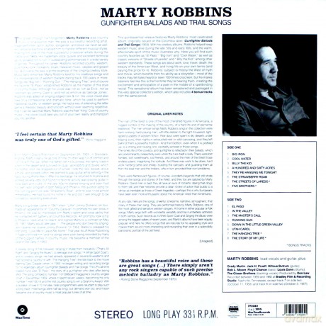 Marty Robbins: Gunfighter Ballads And Trail Songs [Winyl]