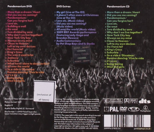 Pet Shop Boys: Pandemonium [CD]+[DVD]