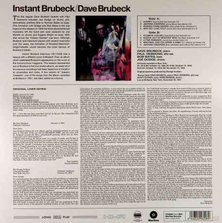 Dave Brubeck: Instant Brubeck [Winyl]