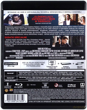 Incepcja [Blu-Ray 4K]+[2xBlu-Ray]