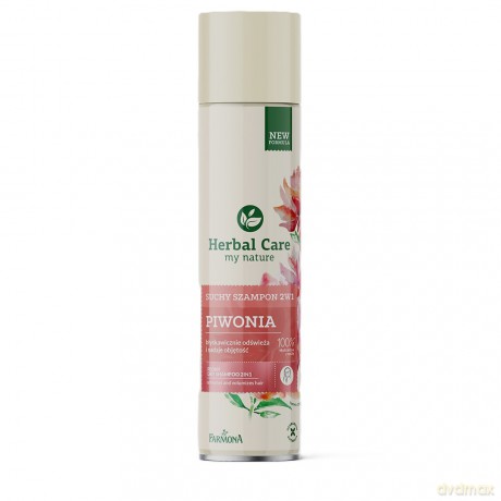 HERBAL CARE Suchy szampon do włosów 2w1 Piwonia 180 ml