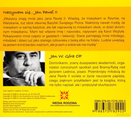 Nazywam się Jan Paweł II [Audiobook] [CD]