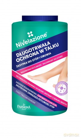 Farmona Nivelazione Stopy Zasypka do stóp i obuwia "Długotrwała Ochrona w Talku" 110g